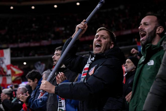 Aficionados del Atlético de Madrid, en el Metropolitano (Foto: Cordon Press).