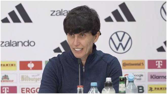 Sonia Bermúdez, en rueda de prensa. (SeFutbol)