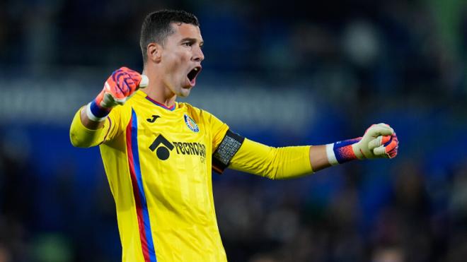 David Soria celebrando con el Getafe (Europa Press)