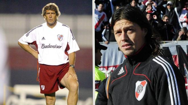 Manuel Pellegrini y Matías Almeyda entrenaron a River Plate.