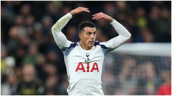Pedro Porro, con el Tottenham. (Cordon Press)