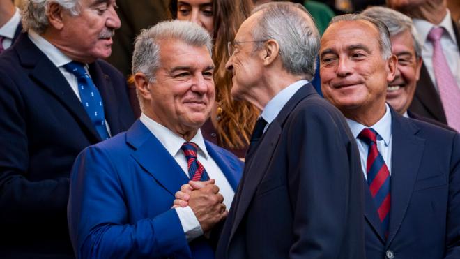 Joan Laporta con Florentino Pérez (Cordon Press)