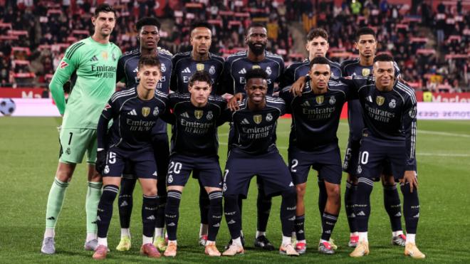 El once del Real Madrid en casa del Girona (Foto: Europa Press).
