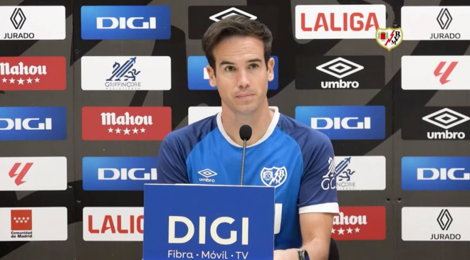 Íñigo Pérez en sala de prensa