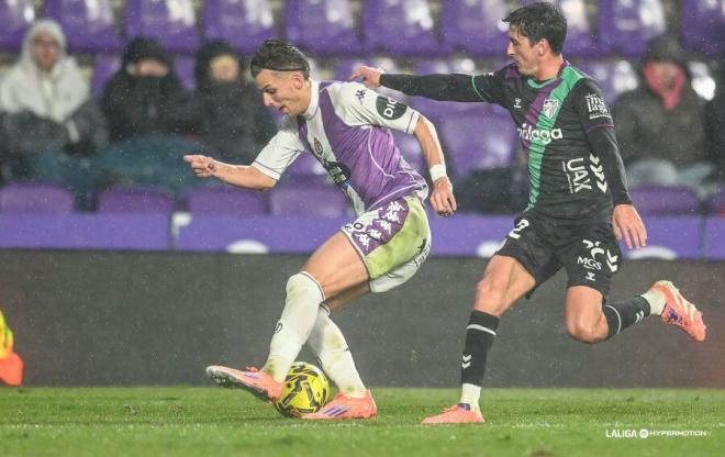 Iván Alejo, en el Valladolid-Ceuta (Foto: LaLiga).