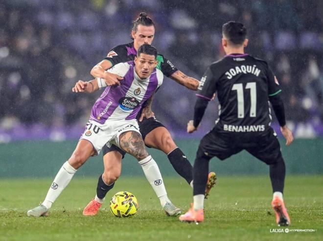 Marcos André, ante el Málaga.