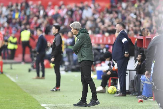 Manuel Pellegrini, en el Sevilla-Betis (Foto: Kiko Hurtado).