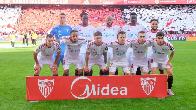 El once de Almeyda en el Sevilla-Betis (Foto: Kiko Hurtado).