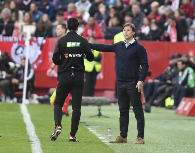 Matías Almeyda, en el Sevilla-Betis (Foto: Kiko Hurtado).