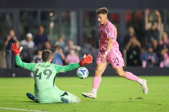 Tadeo Allende marca gol en la final de conferencia con Inter Miami (Foto: CordonPress).
