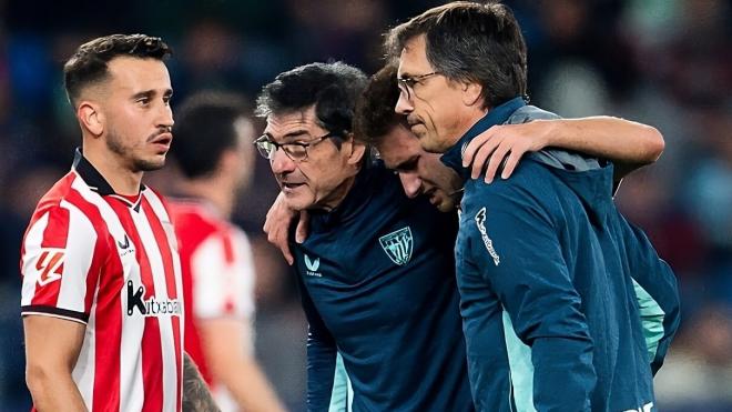 Lesión de Robert Navarro ante el Levante (Foto: Athletic Club).