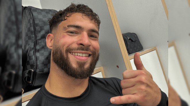 Dani Sánchez, tras el Valladolid-Málaga.