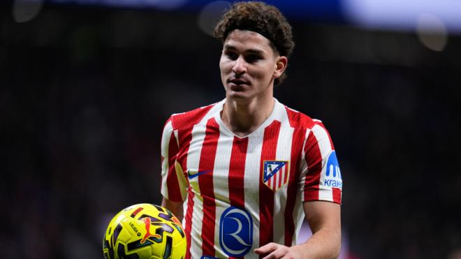 Julián Alvarez con el Atlético de Madrid (Europa Press)
