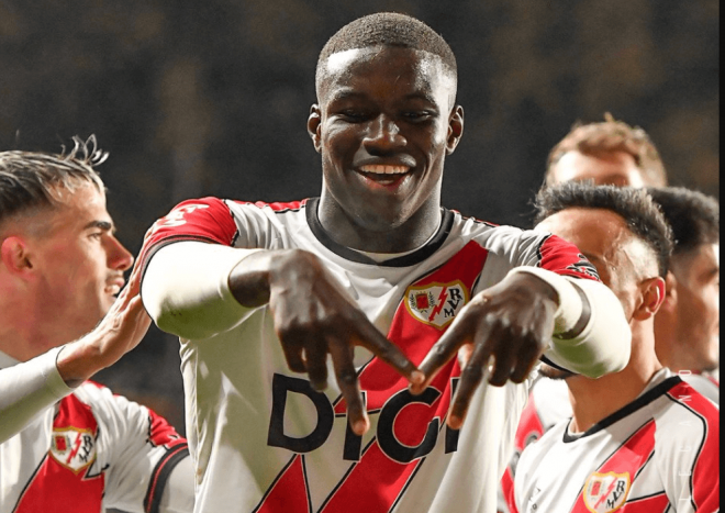 Gol de Mendy (Foto: Rayo)