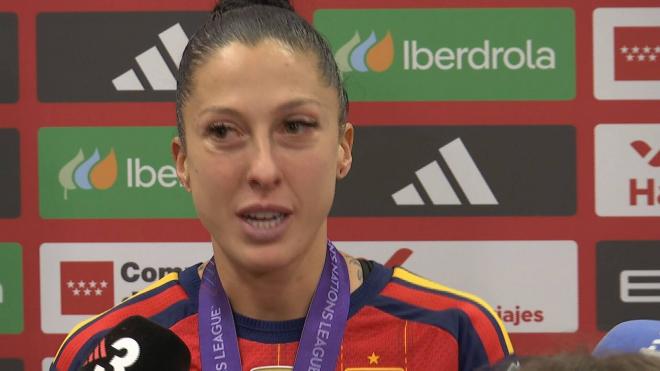 Jenni Hermoso, tras la final entre España y Alemania de la Nations League.
