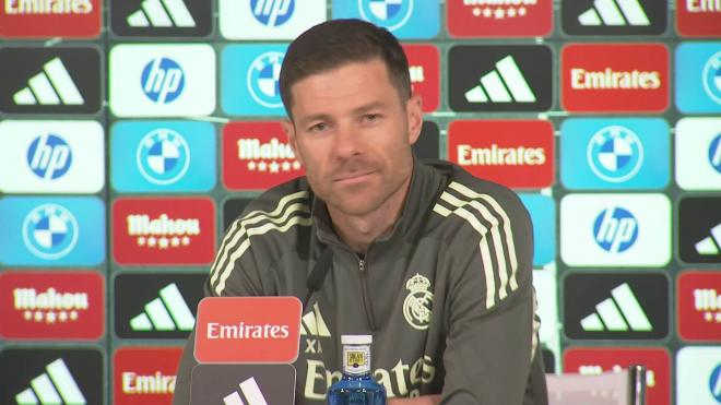 Xabi Alonso, en rueda de prensa