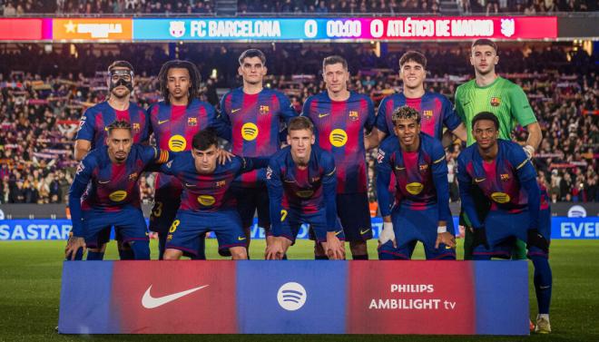 El once del Barça ante el Atlético (X: @FCBarcelona_es)