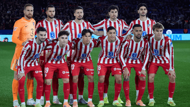 El once del Atlético de Madrid en Barcelona (Foto: LaLiga).