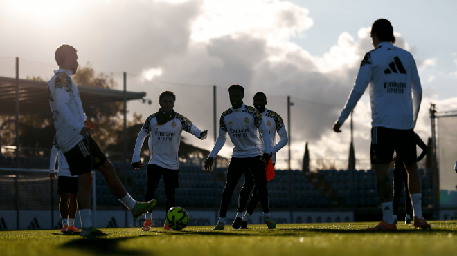 Entrenamiento del Real Madrid en Valdebebas (Foto: RM).