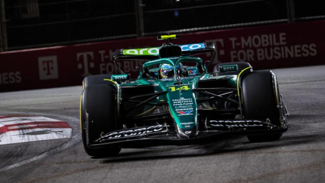 El AMR25 de Fernando Alonso (Europa Press)