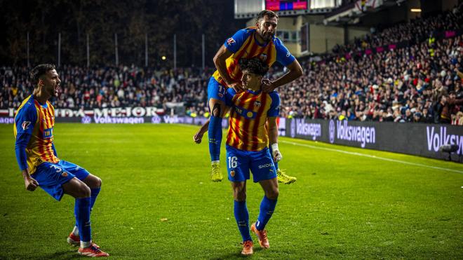 Gol de Diego López ante el Rayo Vallecano (Foto: VCF)
