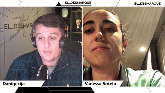 Vanessa Sotelo, entrevistada en ElDesmarque Stream.