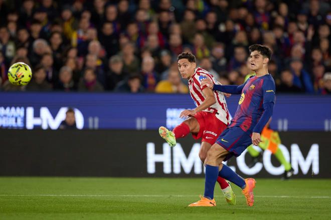 Nahuel Molina y Gerard Martín, en el Barcelona-Atlético (Foto: LaLiga).