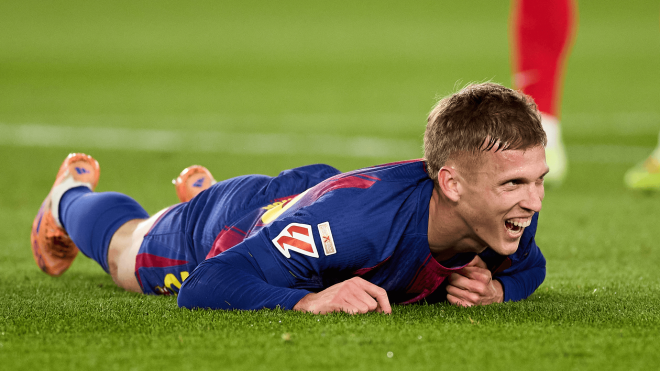 Dani Olmo, lesionado en el Barcelona-Atlético (Foto: LaLiga).