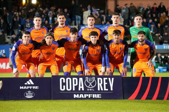 El once del Málaga en Talavera (Foto: Cordon Press).