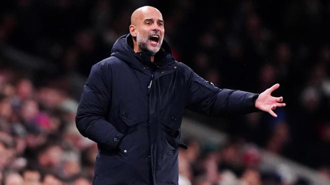 Pep Guardiola en el partido contra el Fulham (Europa Press)