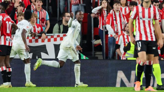 Camavinga celebra su gol en San Mamés (Foto: EFE)