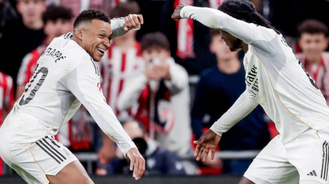 Camavinga celebra su gol en San Mamés (Foto: EFE)