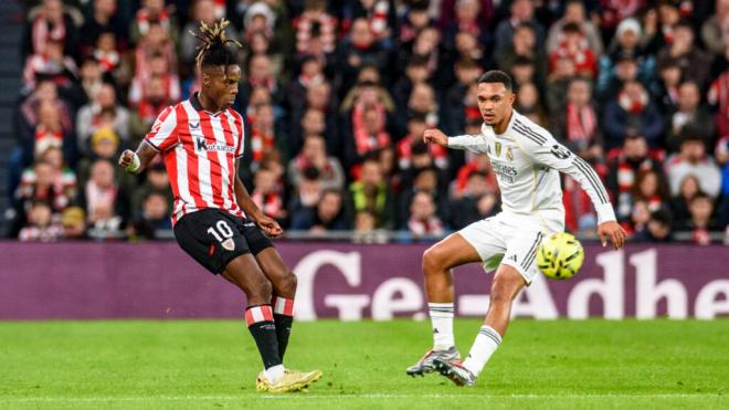 Trent Alexander-Arnold en San Mamés (Foto: EFE)