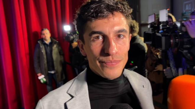 Marc Márquez, en la presentación de su documental 'Volver'