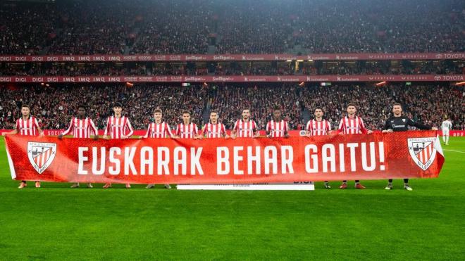 Este es el once que Ernesto Valverde sacaba en San Mamés ante el Real Madrid (Foto: Athletic Club)