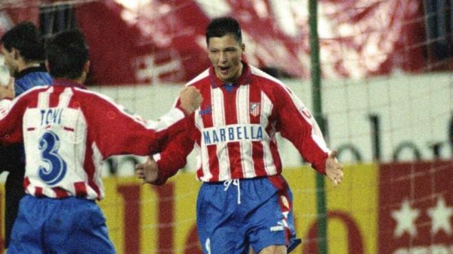 Lubo Penev en el Atlético de Madrid (Mundo Deportivo)