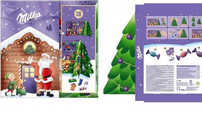Calendario de adviento de Milka (AESAN)
