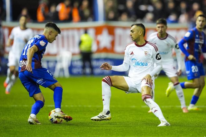 Joan Jordán, en el Extremadura-Sevilla (Foto: AFP7/Europa Press).