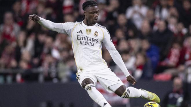 Eduardo Camavinga, durante el partido ante el Athletic Club con el Real Madrid (foto: Cordon Press)