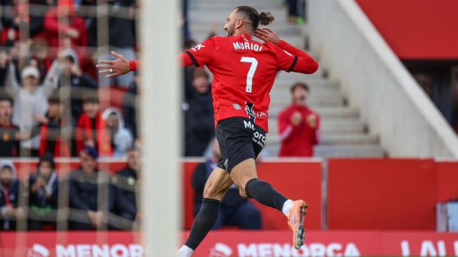 Vedat Muriqi, celebrando un gol con el Mallorca (Foto: Mallorca).