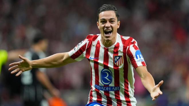 Raspadori celebra un gol en el Atlético de Madrid (Cordon Press)