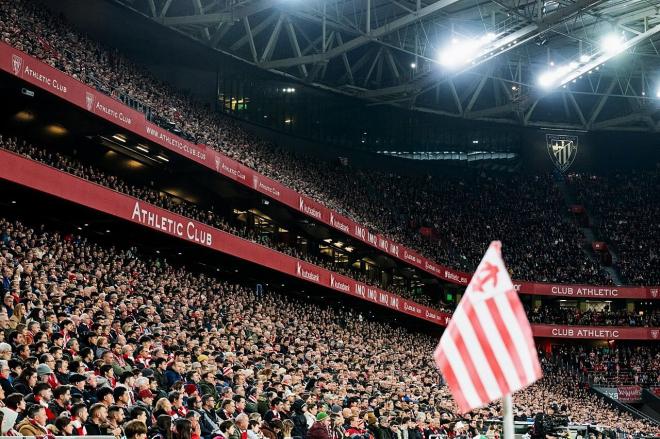 La grada de San Mamés llena ante el Real Madrid (Foto: Athletic Club).