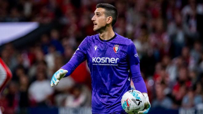 Sergio Herrera en un partido de Osasuna (Cordon Press)