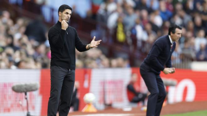 El Aston Villa de Unai Emery buscará sorprender al Arsenal de Mikel Arteta (foto: Cordon Press).
