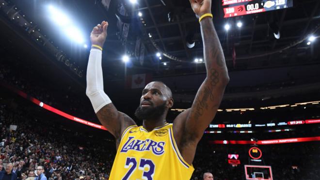 LeBron James después de terminar la racha en la NBA (Cordon Press)