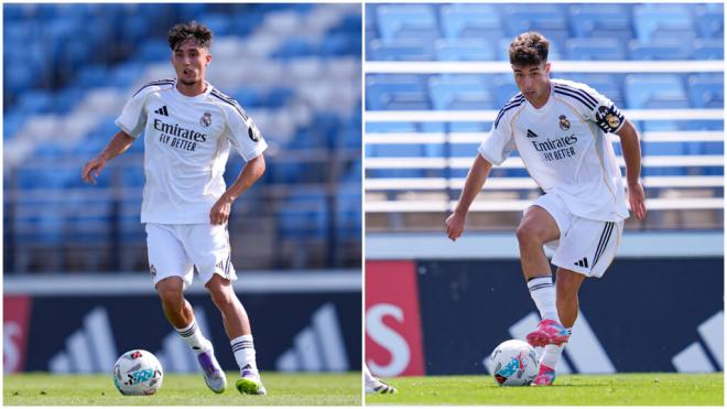 Jesús Fortea y Diego Jiménez con el Real Madrid Castilla (Europa Press)