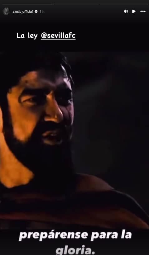 La storie compartida por Alexis Sánchez en sus redes sociales.