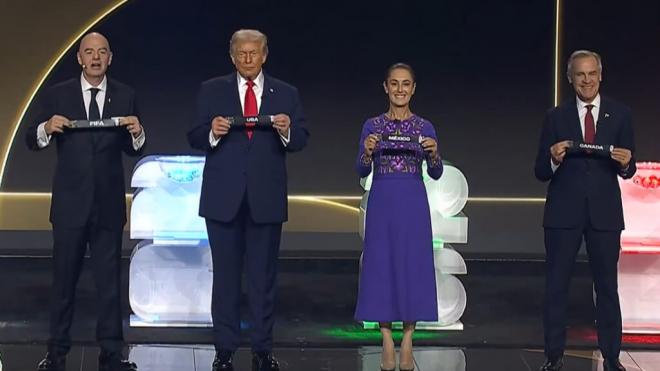 Imagen del sorteo del Mundial 2026 (Captura de 'La 1')