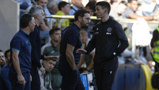 José Bordalás, tras la expulsión de Luis Milla (Foto: LALIGA).