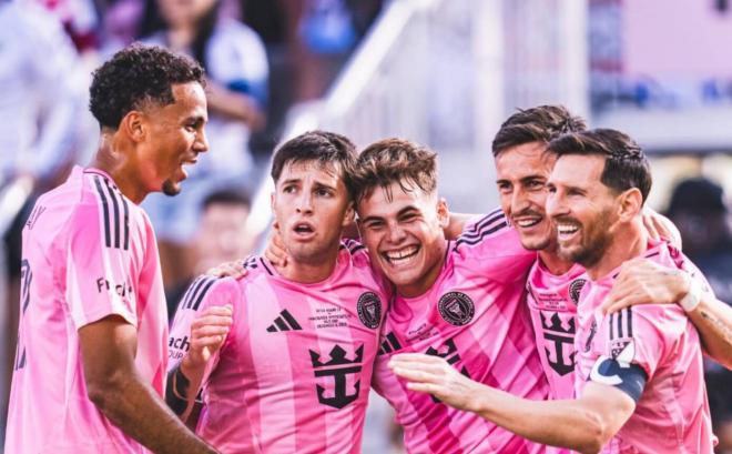 Celebración del Inter Miami tras un gol a los Vancouver Whitecaps (Foto: Inter Miami).